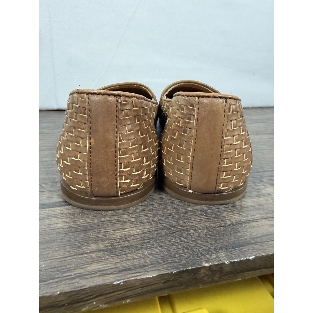 Nisolo Alejandro Shoes Mens Size 10 Brown Woven Leather Loafers Slip On Casual - Picture 4 of 8